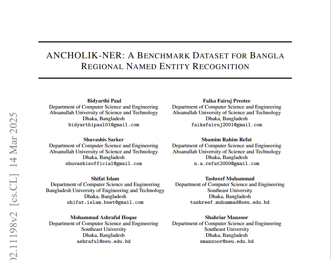 ANCHOLIK-NER: A Benchmark Dataset for Bangla Regional Named Entity Recognition