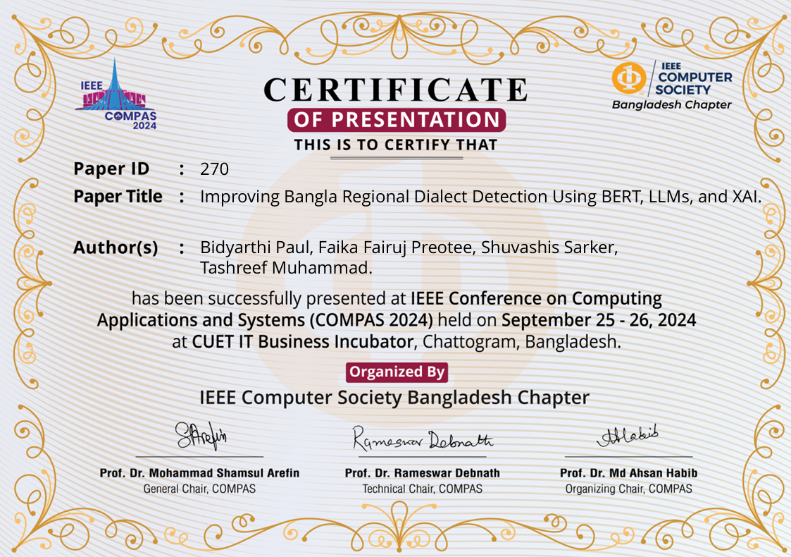 Certificate of Presentation – COMPAS 2024